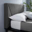 Grand lit plateforme tapissier 