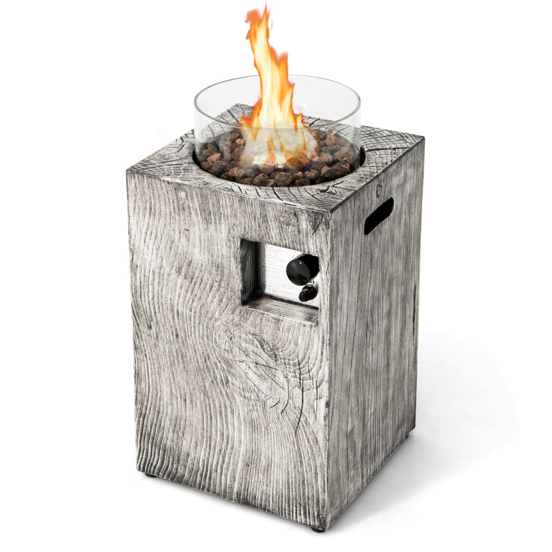 Square Propane Smokeless Fire Pit Table