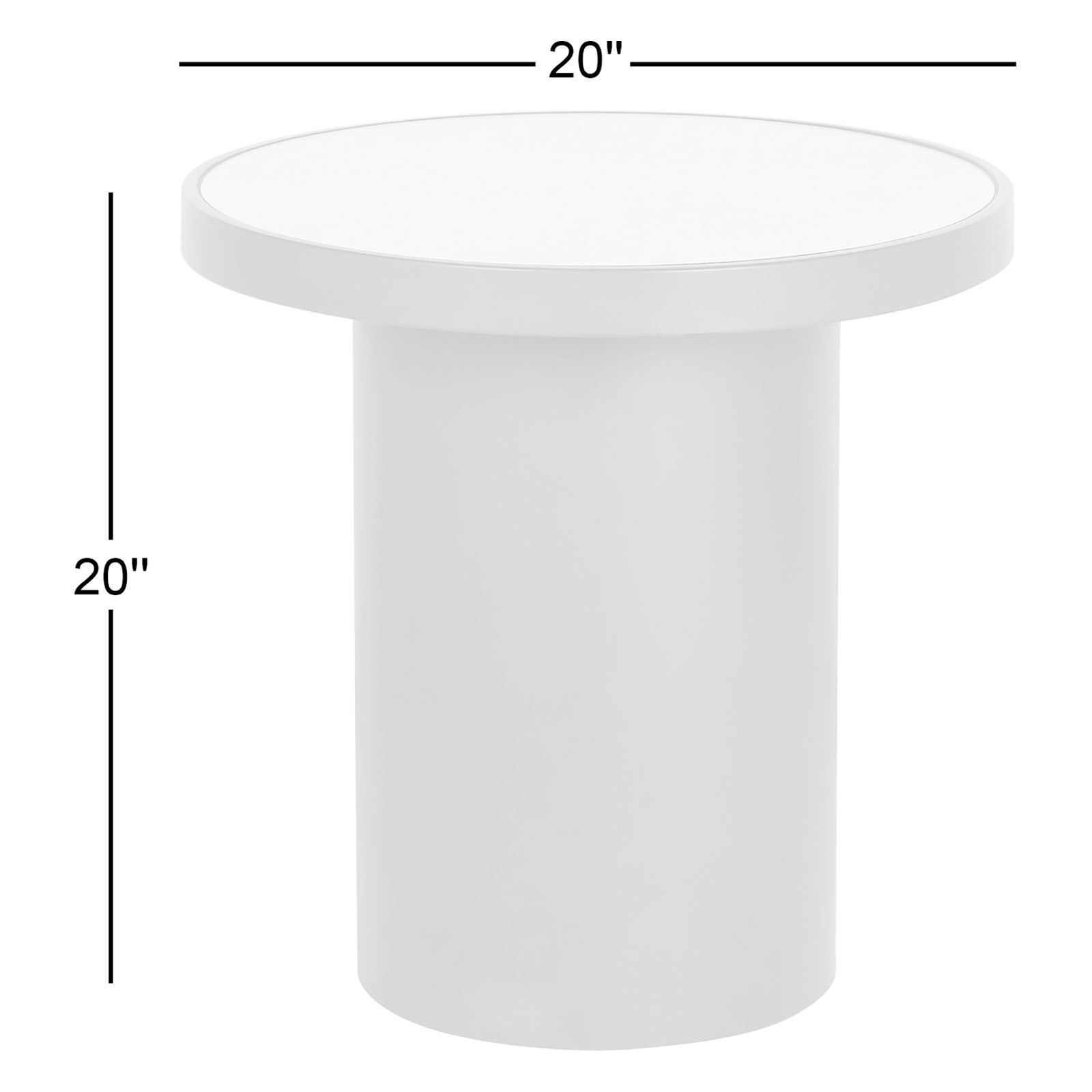 Nautilus Antique Silver Mirrored Side Table