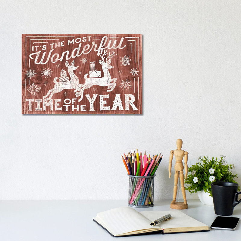 Rustic Holiday I by Laura Marshall - Gallery-Wrapped Canvas Giclée on Canvas, Wrapped Canvas, 20.32 cm H x 30.48 cm W