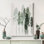 Paysage de forêt boisée «Watercolor Green Pastel Misty Forest Trees Nature» sur