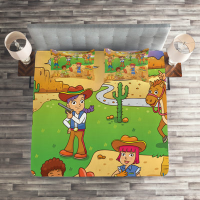Cartoon Polyester Coverlet