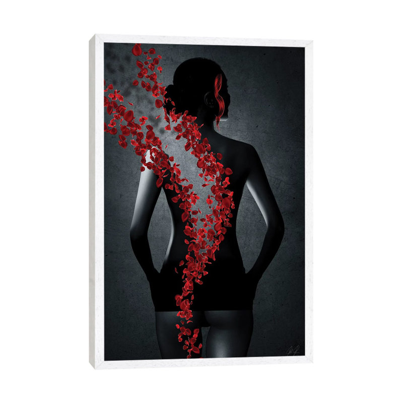 The Perfume 1 Piece Wall Art on Canvas, 66.04cm H x 45.72cm W x 3.81cm D, White Framed Canvas