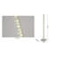 Lampe sur pied colonne en cristal Boyadjis
