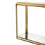 Callum 59'' W Glass Console Table