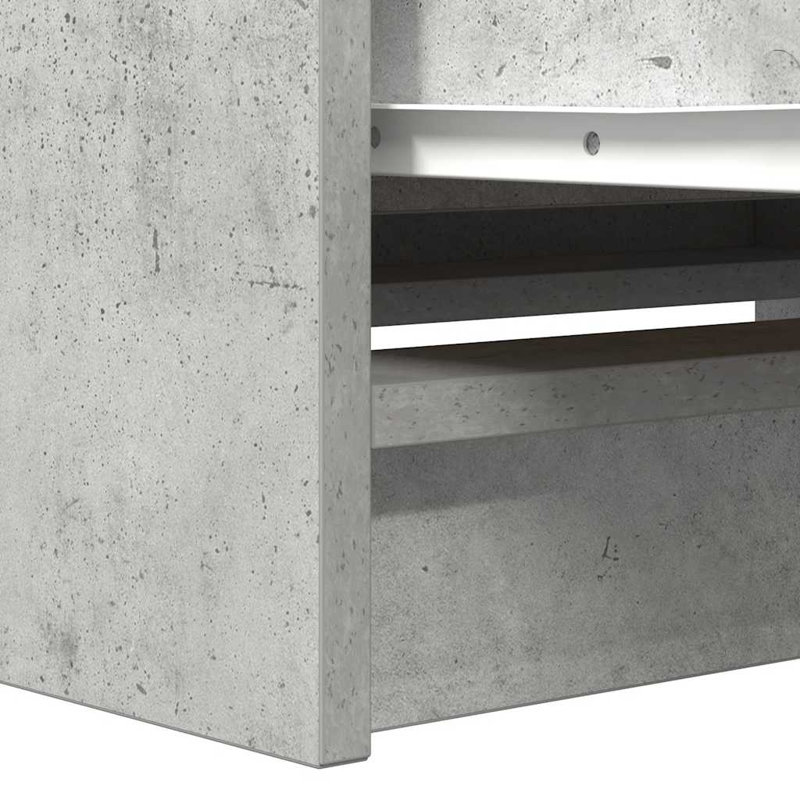  TV Cabinet 35x54 Cm Engineered Wood, 80 cm, Concrete Grey
