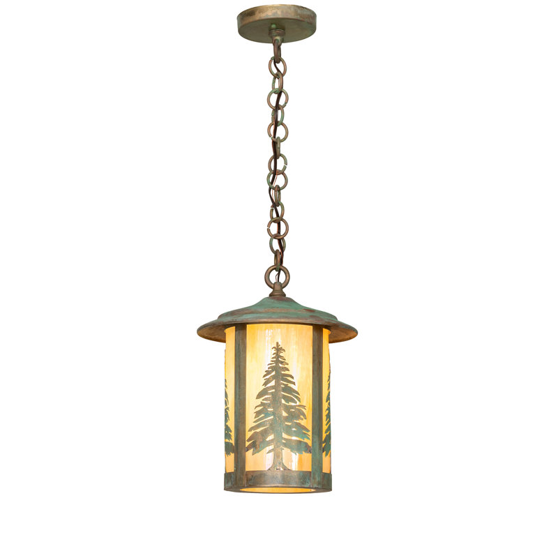 10" Wide Fulton Tall Pines Mini Pendant