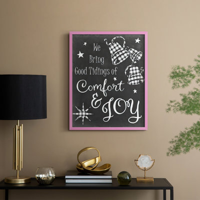 Comfort and Joy Framed Print - Solid Wood