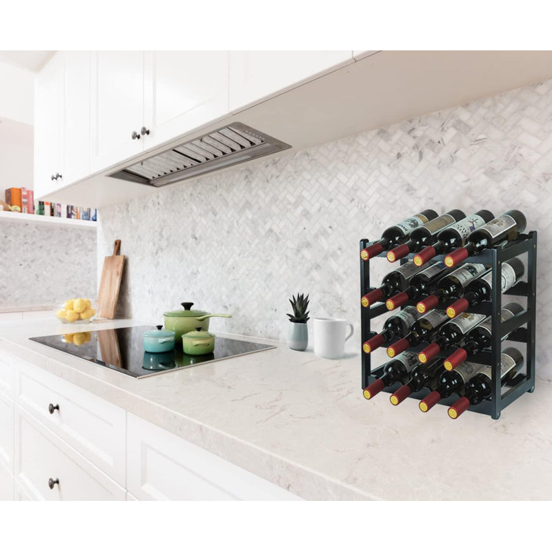 Kentay Floor Wine Bottle Rack, Black