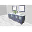  Ensemble de meuble-lavabo double encadré 96 "avec miroir-62326219