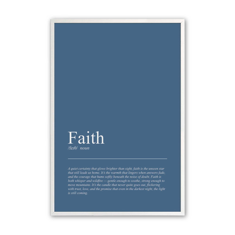 «The Light of Faith», reproduction d'art, 16 po x 20 po, Blanc opaque