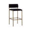 Mori Upholstered Stool with Metal Frame