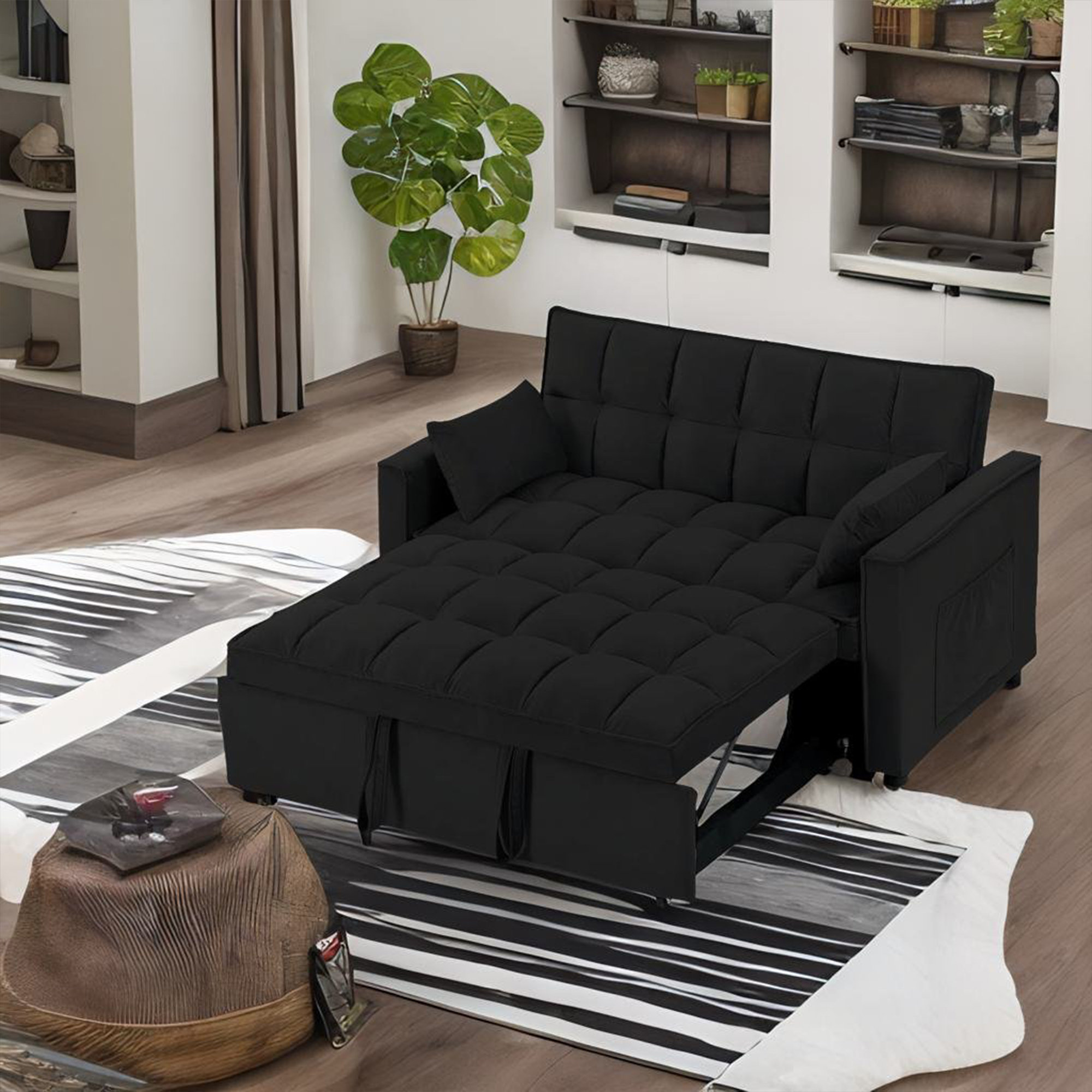 Latitude Run® Sleeper Sofa Couch W/pull Out Bed | Wayfair