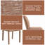 Chaise d'appoint d'appoint (ensemble de 2)