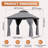 10 Ft. W X 10 Ft. D Steel Patio Gazebo The Soft Roof Gazebos-111986166