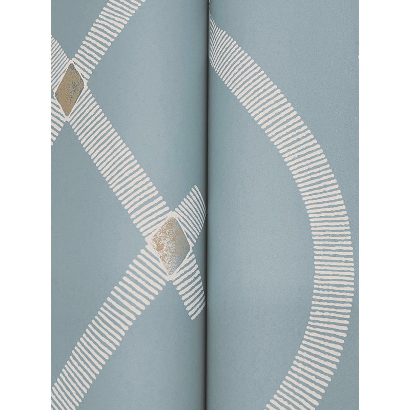 Papier peint Ellena, Bleu