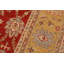 Tapis oriental rouge / or en laine noué à la main de 9 pi 1 po x 12 pi 2 po Silke