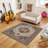 Vintage Living Room Carpet - Large Soft Washable Oriental Traditional Bedroom Antique Farmhouse Carpet - Interior Floor Decoration Carpet - Beige-612657539