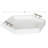 Norvan Hexagon Decorative Tray with Metal Handles-1804291048