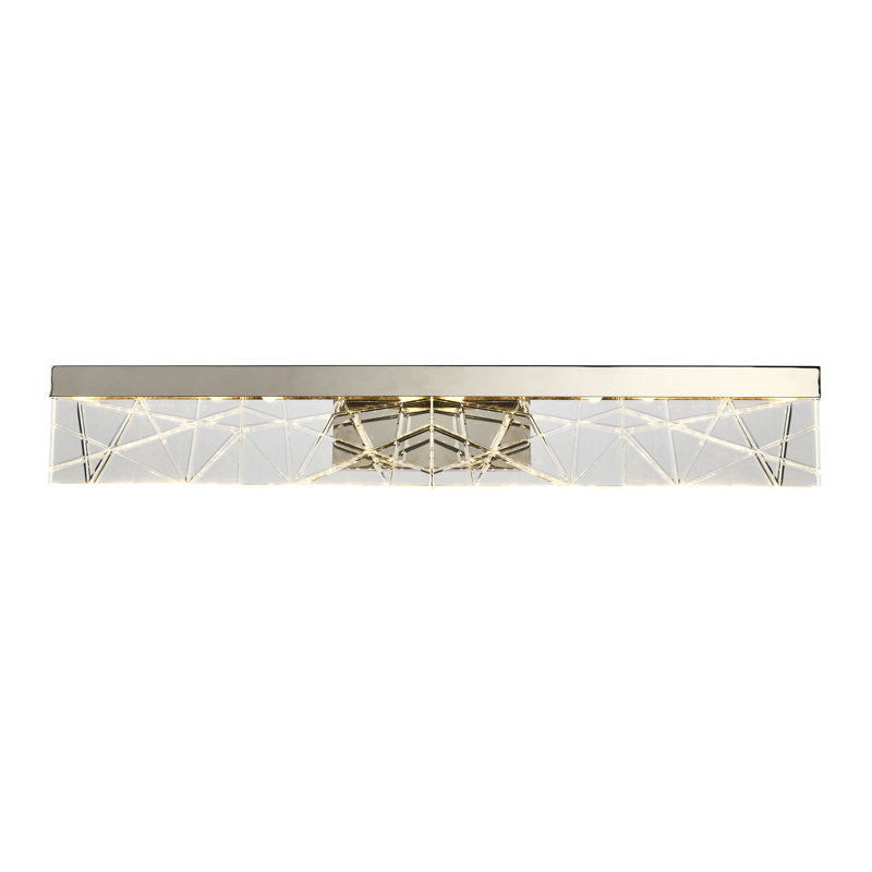 Lucus Dimmable LED Vanity Light, Polished Nickel