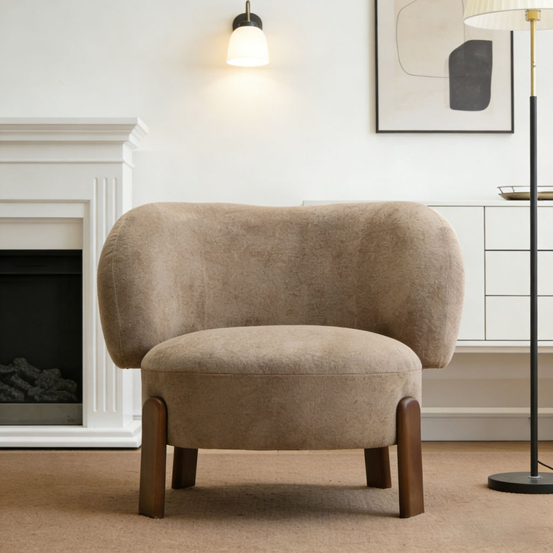 Fauteuil à oreilles, Light Brown