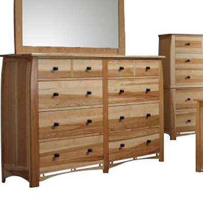 Adamstown Hickory Solid Wood 63.75 " W 10 - Drawer Dresser