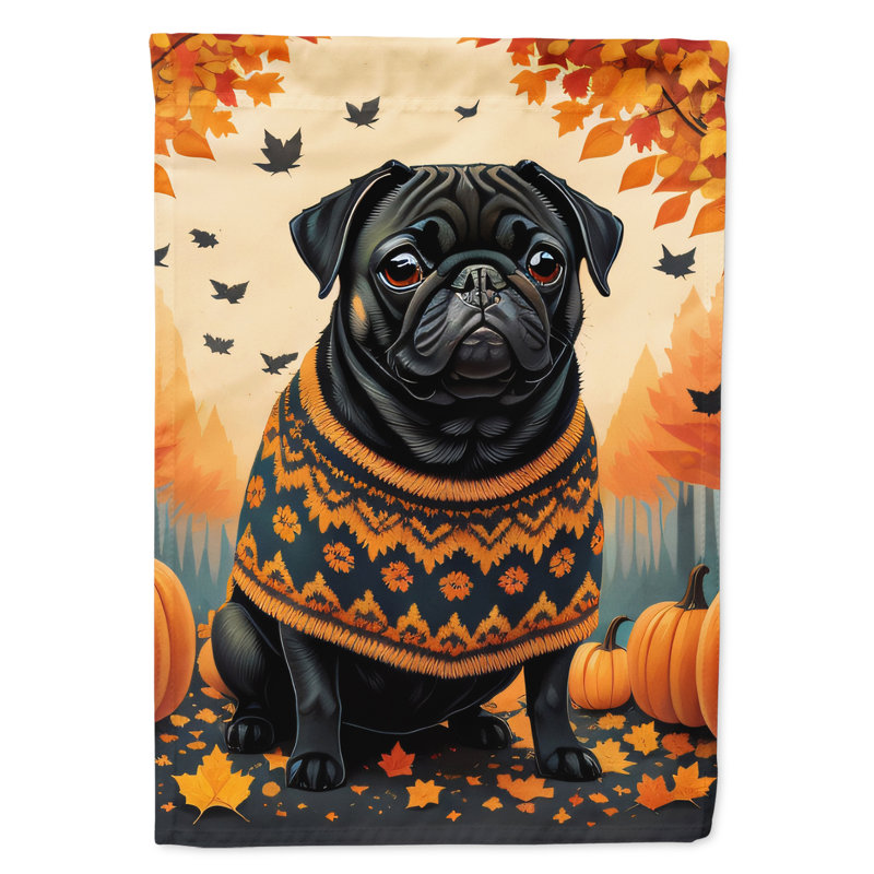 Drapeau de jardin double en polyester H 15,5 po x l 11,25 po