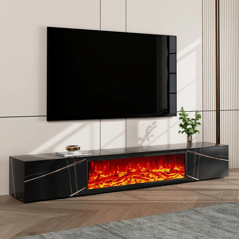 Meuble télé, H 13,78 po x L 94,49 po x l 15,75 po