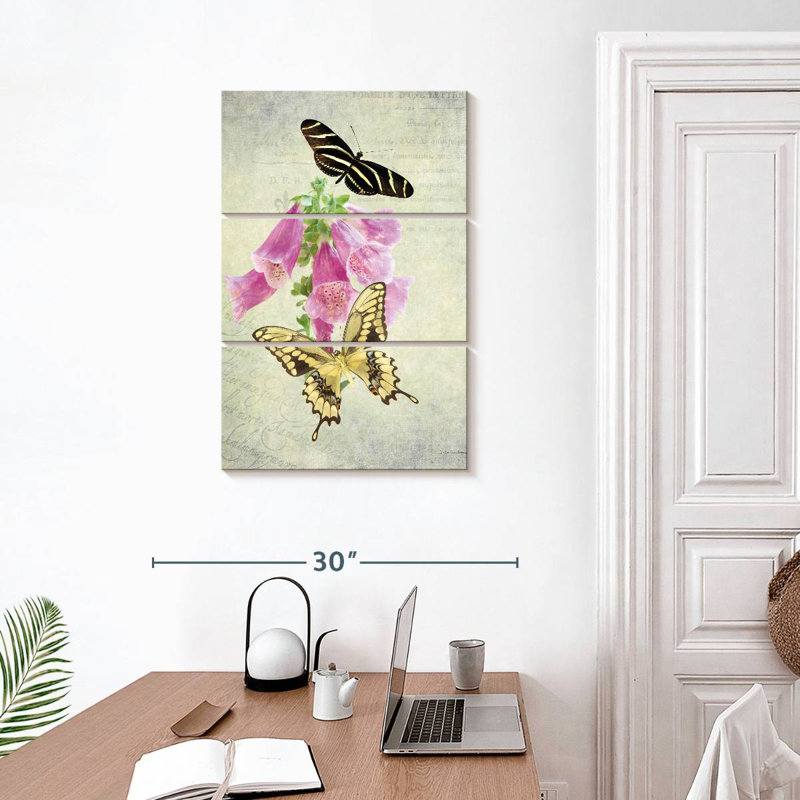 Papillon Brampt botanique II, H 32 po x l 20 po