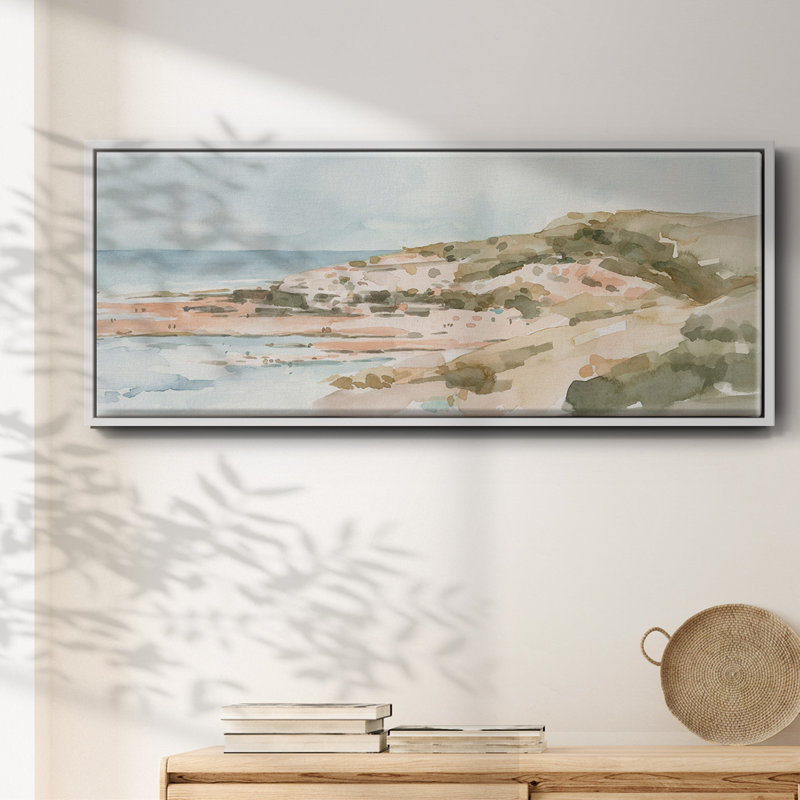 Neutre bord de mer II - toile encadrée, H 8 po x l 20 po