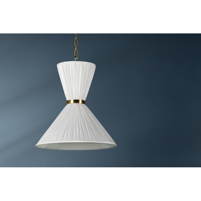 Enid 2 Light Pendant, 25.75" H x 22" W x 22" D