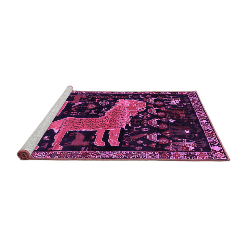 Tapis mauve Traditional 706, Rond 3 pi