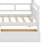 Bookcase Wood Daybed with Bedside Shelf and Two Drawers-94392546-94392545