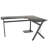 Cassey L-Shaped Metal Base Computer Desk