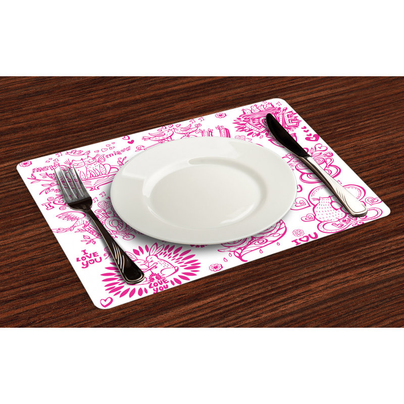 Polyester Abstract Rectangle Placemat