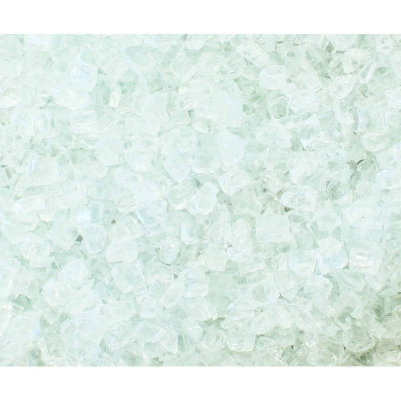 Foyer d’extérieur réfléchissant ou roches de lave-glace, Cristaux de glace lumineux