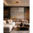 Transitional 3 Light Gold and Black Round Flush Mount-1628534435