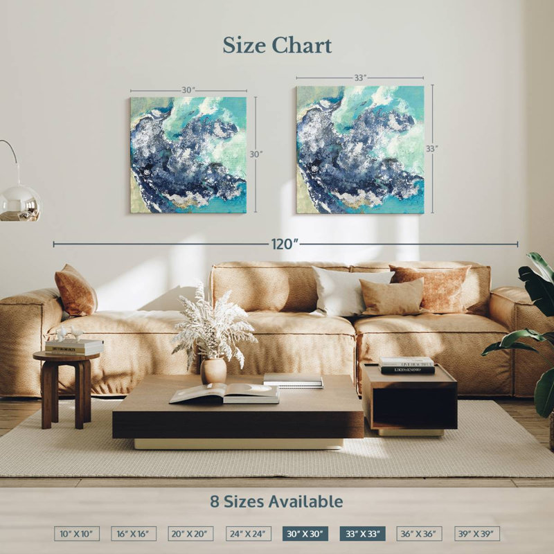 Turquoise Avery, 33" H x 33" W