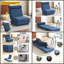 Canapé-lit simple pliable avec fauteuil-973495474