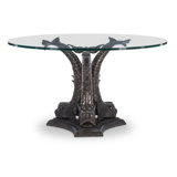 Cete Round Glass Dining Table