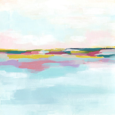 Rainbow Horizon I by June Erica Vess - Wrapped Canvas Painting