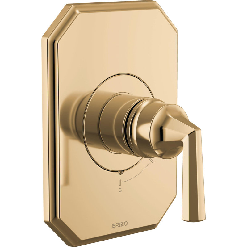 Beauclere™ Pressure Balance Valve Only Trim, Lever Handle, Brilliance Polished Gold