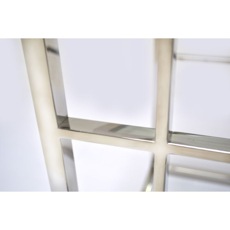 Thunderbolt Glass Top Frame End Table