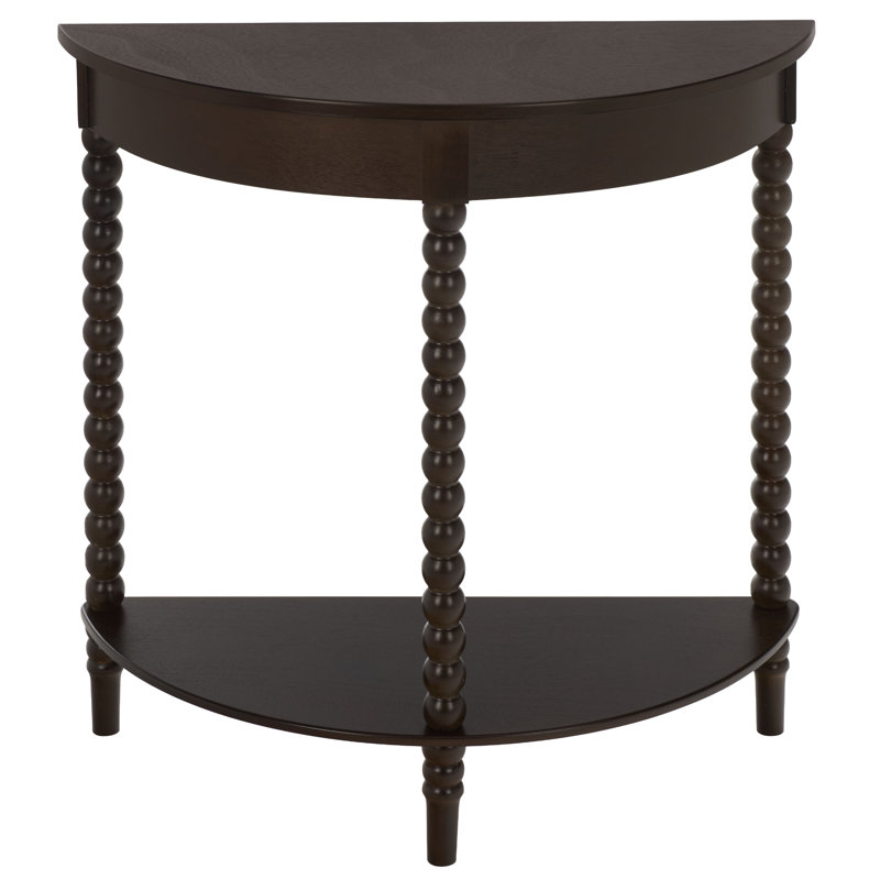 Console Orvis Demilune, Chocolat noir