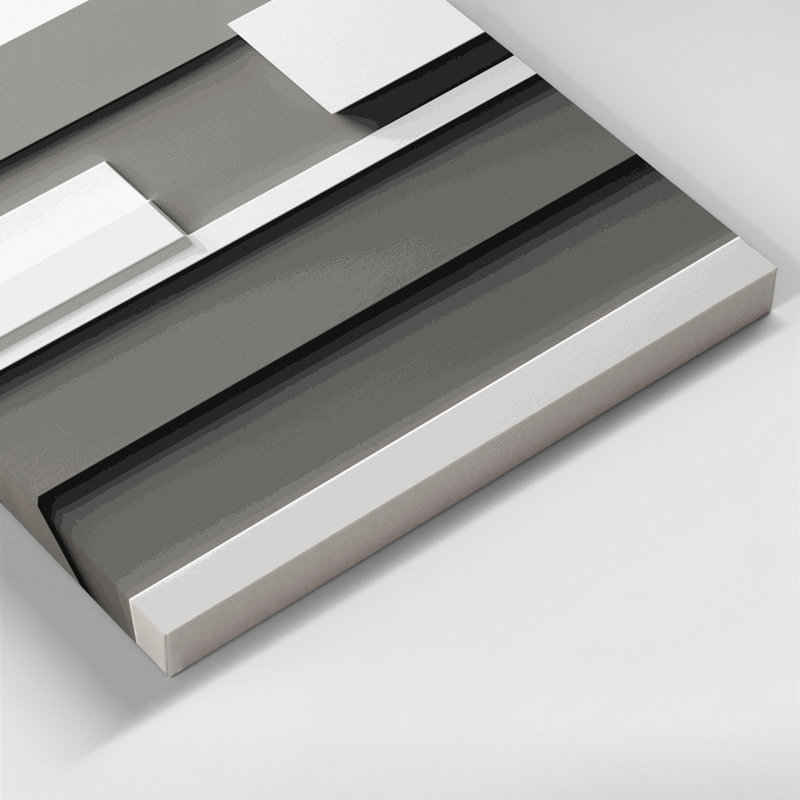 Minimalisme 12, art mural sur toile grise, H 12 po x l 12 po