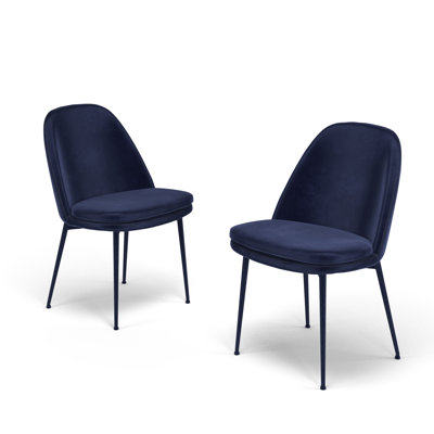 Chaise en velours Wallace