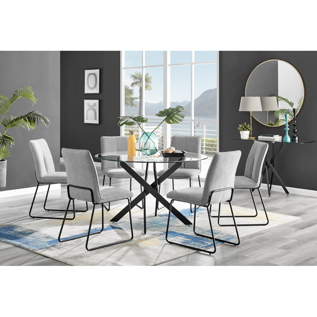 6 - Person Glass Dining Set
