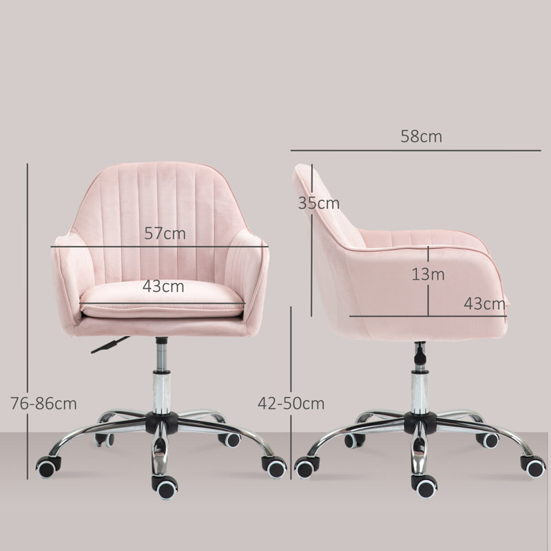 Brayden Studio Side Chair, Pink