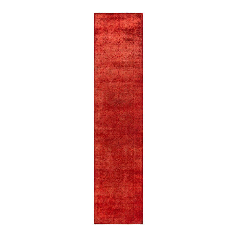 Overyed One-of-a-Kind Runner 2'6" X 11'3" Hand Knotted Area Rug