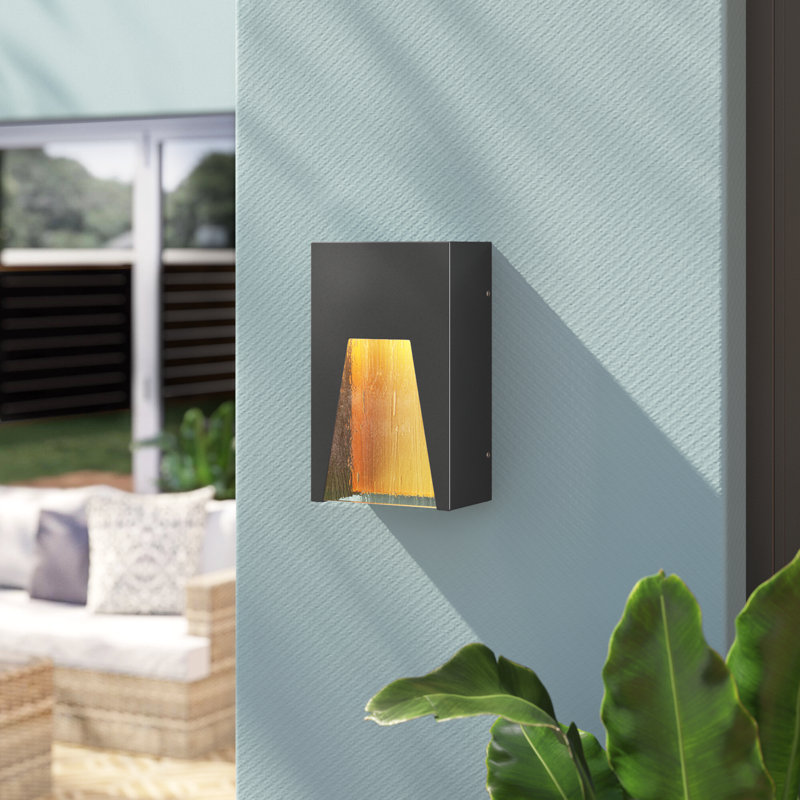 Robstown Aluminum LED Wall Light, Deep Bronze/Gold